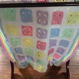 Beautiful Hand Crocheted Baby Afghan